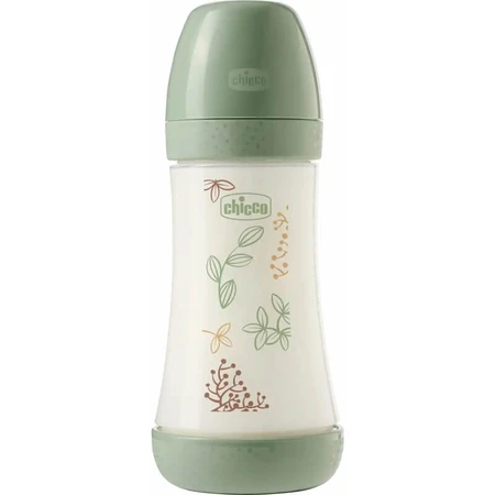 Chicco Perfect 5 Eco+ - Biberón de flujo medio, 240 ml, verde