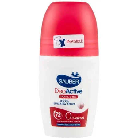 Sauber Deoactive Sport &amp; Stress - Desodorante en roll-on, 70 ml