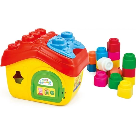 Clementoni Peppa Pig Clemmy House – Spielset mit 15 weichen Bausteinen