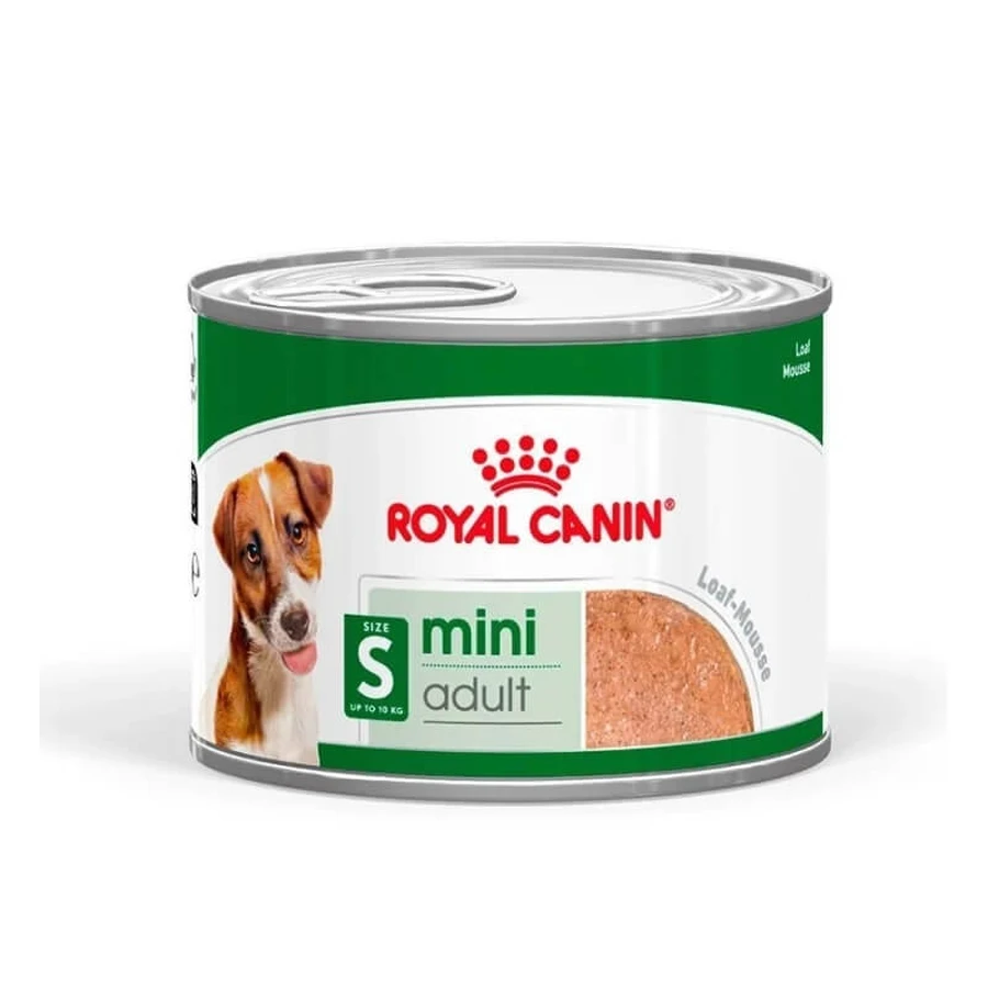 Royal Canin Mini Adult Pâté - Alimento completo para perros adultos de razas pequeñas, 195 g