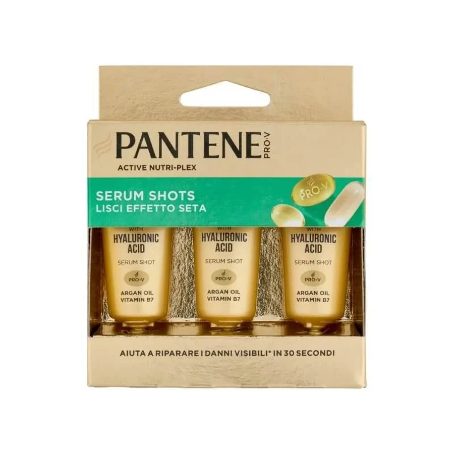 Pantene Pro-V SOS Shots: Zijdezacht – Herstellende behandeling, 3 x 15 ml