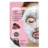 Purederm Deep Purifying Black - Fabric Mask with Purifying Charcoal Bubbles, 20 g