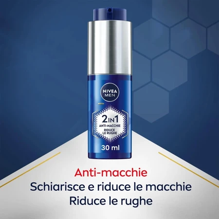 Nivea Men Anti-Aging 2-in-1 Power Serum – Serum tegen donkere vlekken, 30 ml