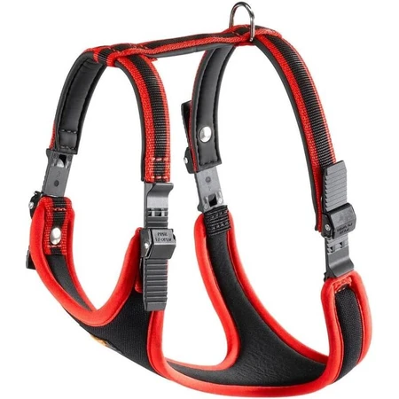 Ferplast Ergocomfort p medium rossa - pettorina ergonomica microregolabile