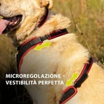 Ferplast Ergocomfort p medium rossa - pettorina ergonomica microregolabile