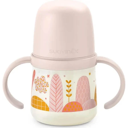 Suavinex Dreams – 150 ml auslaufsichere Flasche mit Griffen – Rosa