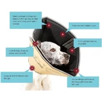 Candioli Comfy Cone - Collier élisabéthain innovant, souple et réfléchissant pour petits chiens et chats, 14 cm