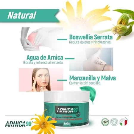 Arnica Gel 99 - Sterk geconcentreerde gel voor uitwendig gebruik voor en na het sporten, 500 ml