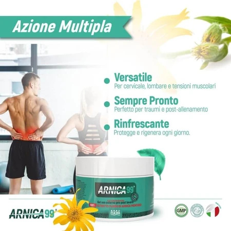 Arnica Gel 99 - Sterk geconcentreerde gel voor uitwendig gebruik voor en na het sporten, 500 ml