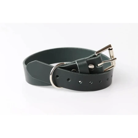Ferplast Natural c40-63 - collare per cani in vera pelle nero circonferenza 55-63 cm larghezza 40 mm