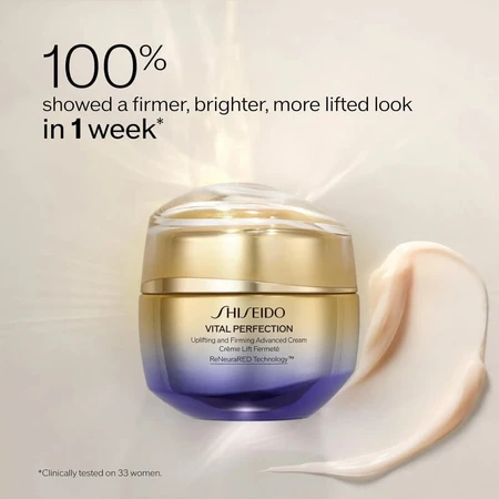 Shiseido Vital Perfection - Crema avanzada reafirmante y revitalizante - Recambio de crema antienvejecimiento, 50 ml