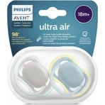 Avent Ultra Air 18 meses en adelante - 2 chupetes de silicona - color neutro