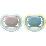 Avent Ultra Air 18 meses en adelante - 2 chupetes de silicona - color neutro