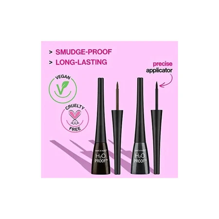 Wet n Wild H2O Proof – Flüssiger Eyeliner – E879 Schwarz