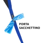 Ferplast Daytona g20-120 Bleu - Laisse en nylon avec poignée ergonomique rembourrée et porte-sac intégré, 2 cm x 120 cm