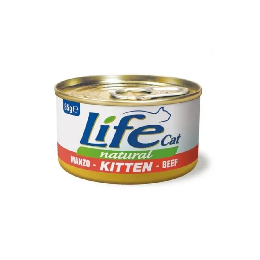 Life Petcare Life Natural Cat Kitten Beef - Natvoer voor kittens, 85 g