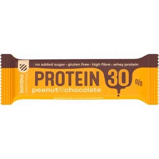 Eiwitreep met pinda's en chocolade, 50 g, Bombus
