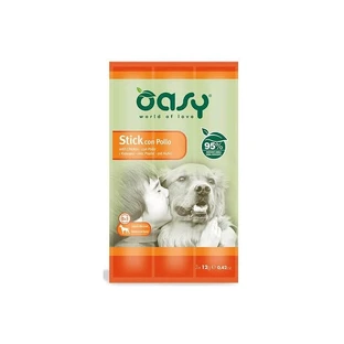 Oasy Stick con pollo - Golosinas para perros, 3 x 12 g
