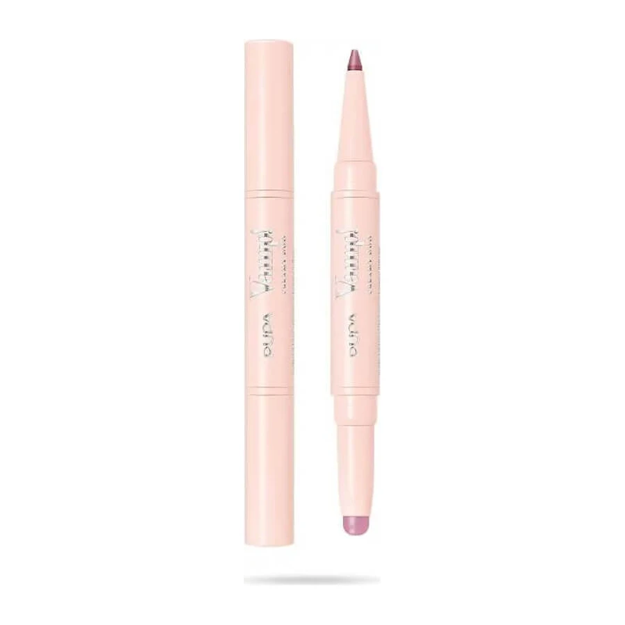 Pupa Vamp! Creamy Duo - Contour-lippotlood &amp; glanzende lippenstift nr. 018 Mauve Rose