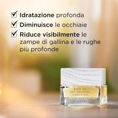 Gel éclaircissant pour les yeux Elizabeth Arden White Tea Skin Solutions - Crème pour les yeux 15 ml