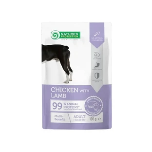 Nature's Protection Multi-Benefit Kip en Lamsvlees - Compleet voer voor volwassen honden, 100 g