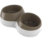 Bama Pet Ciotolotto - Double Bowl with Fresh Water Reservoir and Non-Slip Base for Medium-Sized Dogs and Cats