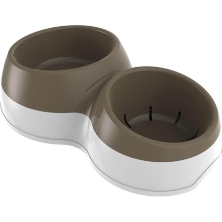 Bama Pet Ciotolotto - Double Bowl with Fresh Water Reservoir and Non-Slip Base for Medium-Sized Dogs and Cats