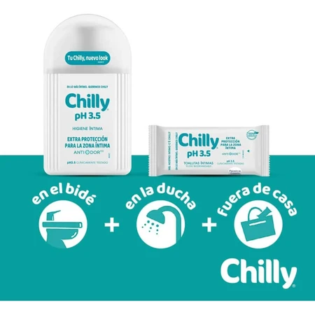 Chilly pH 3,5 - 12 intieme doekjes met extra bescherming