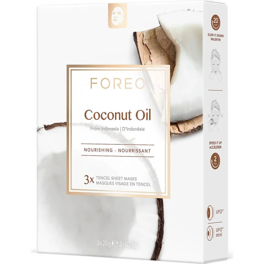 Foreo Kokosolie - 3 voedende sheetmaskers