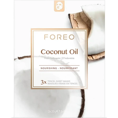 Foreo Kokosolie - 3 voedende sheetmaskers