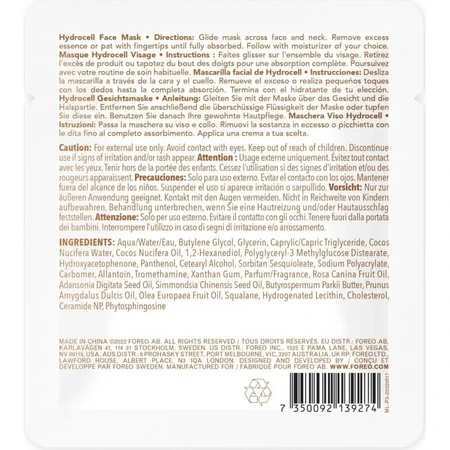 Foreo Kokosolie - 3 voedende sheetmaskers
