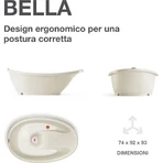Okbaby Bella - Baignoire pour bébé 0-12 mois, blanche