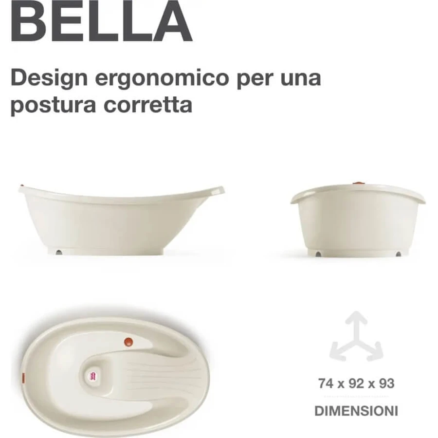 Okbaby Bella - Baignoire pour bébé 0-12 mois, blanche