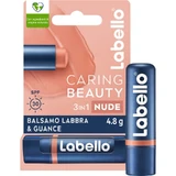 Labello Caring Beauty LSF 30 – 3-in-1-Balsam für Lippen und Wangen – Nude
