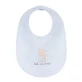 Light blue bib with the words "As handsome as Dad" and a bear design