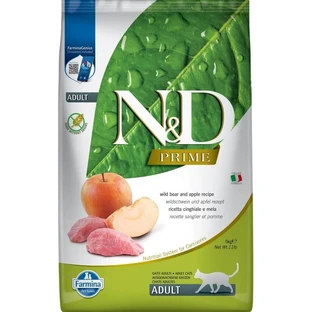 Farmina N&amp;d Prime Adult au sanglier et à la pomme - Aliment complet pour chat, 5 kg
