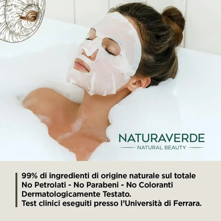 Naturaverde gezichtsmasker met slakkenslijm voor hydratatie