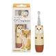 Innogio Gio Dog Brown - Brosse à dents sonique pour enfants avec tête de brosse lumineuse