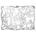 Lisciani Disney Pinocchio - 24-piece double-sided maxi floor puzzle with a coloring page on the back