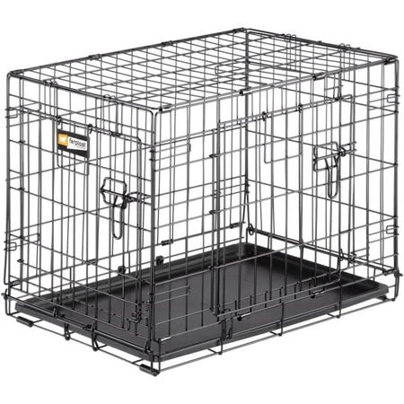 Ferplast Dog-inn 60 – Zusammenklappbare Metallbox für kleine Hunde mit verstellbarer Trennwand, 64,1 x 44,7 x H 49,2 cm