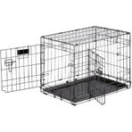 Ferplast Dog-inn 60 – Zusammenklappbare Metallbox für kleine Hunde mit verstellbarer Trennwand, 64,1 x 44,7 x H 49,2 cm