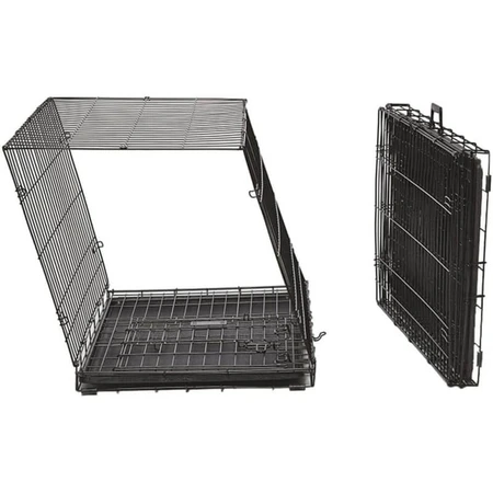 Ferplast Dog-inn 60 – Zusammenklappbare Metallbox für kleine Hunde mit verstellbarer Trennwand, 64,1 x 44,7 x H 49,2 cm