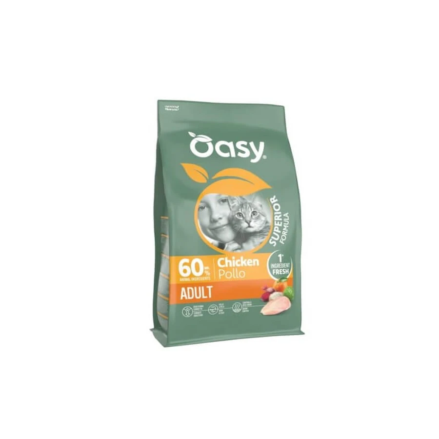 Oasy Superior Chicken Formula - Complete Food for Adult Cats, 300 g