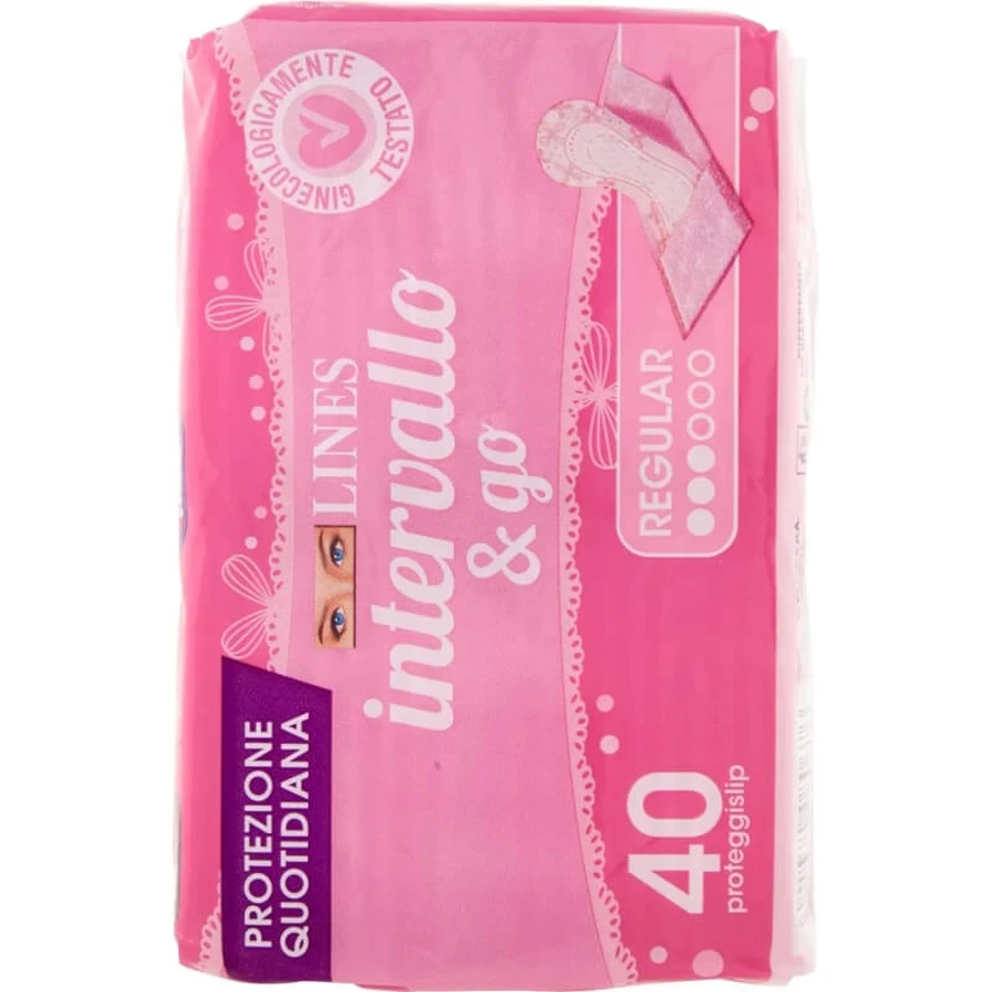 Lines Intervallo &amp; Go - 40 hypoallergenic, folded panty liners