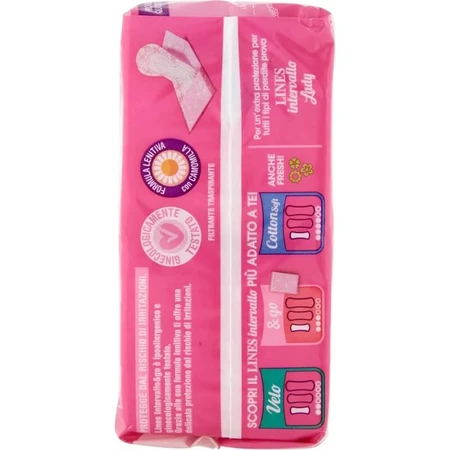 Lines Intervallo &amp; Go - 40 hypoallergenic, folded panty liners
