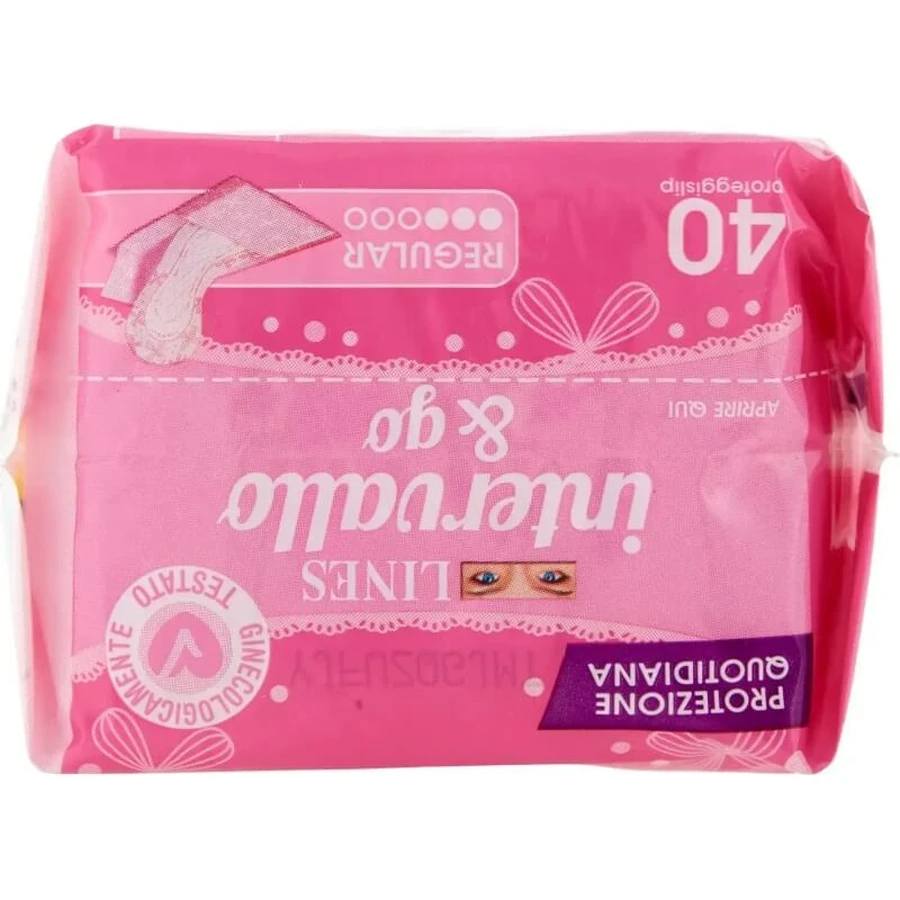 Lines Intervallo &amp; Go - 40 hypoallergenic, folded panty liners