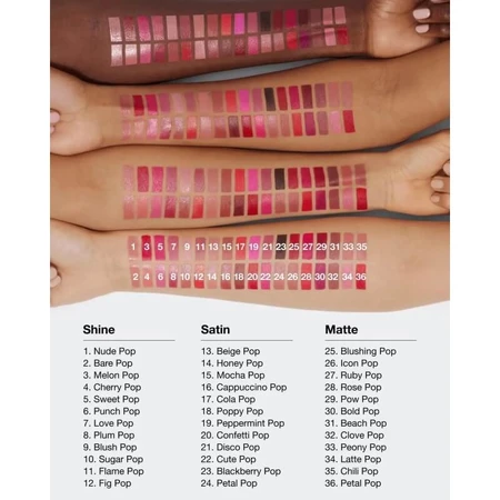 Clinique Pop Longwear Lipstick Satin – Satin-Lippenstift – Petal Pop Satin