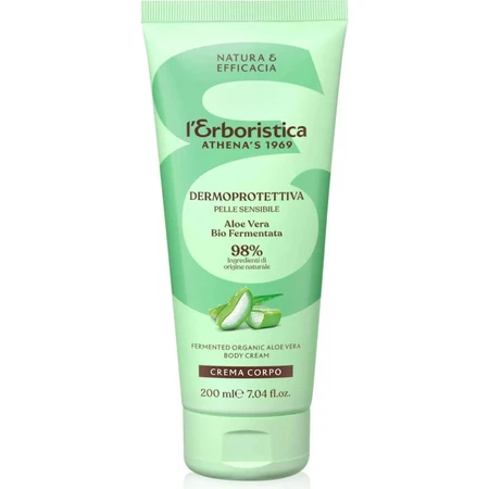 L'erboristica Body Cream with Fermented Organic Aloe Vera, 200 ml