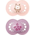 Mam Original: 2 chupetes con tetinas de silicona para bebés a partir de los 6 meses, en diversos diseños para niñas