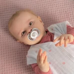 Mam Original: 2 chupetes con tetinas de silicona para bebés a partir de los 6 meses, en diversos diseños para niñas